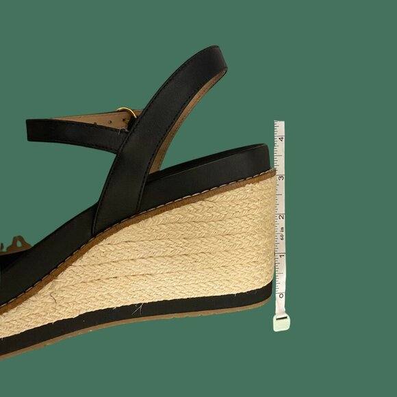 Name: Cole Haan Black Leather Wedge Pumps – Size 8.5 (Classic 3" Heel Comfort) - Picture 12 of 12